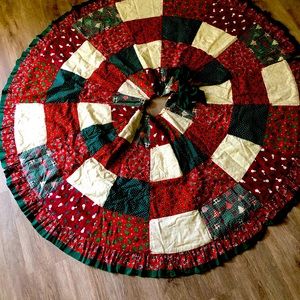 Christmas tree skirt handmade